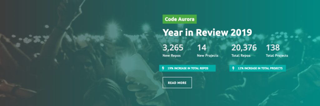 CAF Year in Review Landing Page block